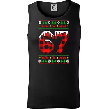 67 vánoční motiv - Tílko pánské Core - 2XL ( Černá )
