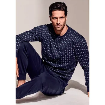 Pánské pyžamo Pánské pyžamo Infiore 753626 Tm. modrá S