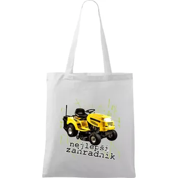 Nejlepší zahradník traktor - Taška bavlněná - 42 x 38 cm ( Bílá )
