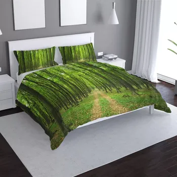 Povlečení Sablio Povlečení Cesta v lese - 140x220 / 90x70