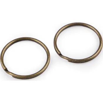 Kroužek na klíče Ø35 mm, malé, 3 staromosaz