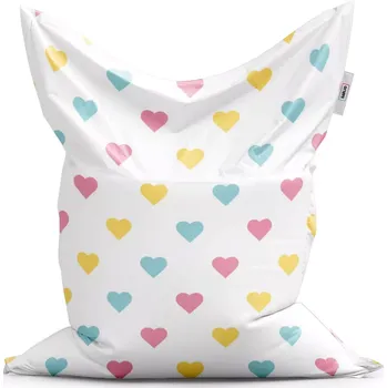 Sedací pytel Sablio Sedací vak Classic Tříbarevná srdíčka - 150x100 cm