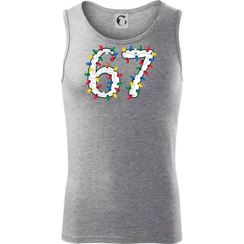 67 vánoční osvětlení - Tílko pánské Core - M ( Tmavě šedý melír )