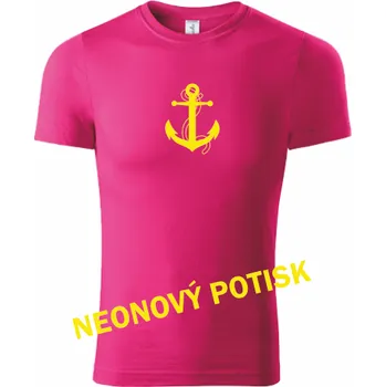 ON-DESIGN Tričko s KOTVOU Velikost: M, Barva: purpurová