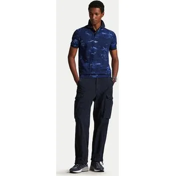 Pánské tričko Polo Ralph Lauren Polokošile 710P04012001 Tmavomodrá Custom Slim Fit XL