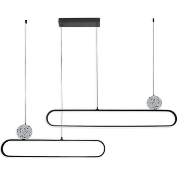 Goldlux Florentyna závěsné svítidlo 2x48 W bílá-černá 333896