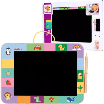 Magnetická kreslící tabulka Dřevěná kreslicí tabulka pro děti s ryskou 3+ EICHHORN