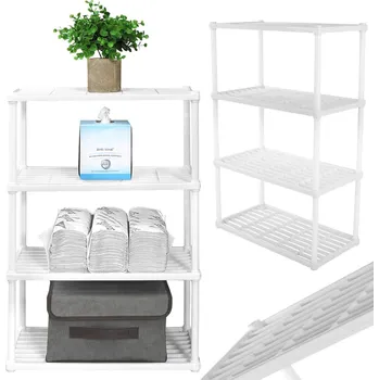 Koupelnový nábytek VERK GROUP Police do koupelny a kuchyně, stojanová skříňka, 4 úrovně organizéru