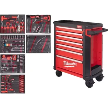 Dílenský vozík Milwaukee TOOLGUARDTM 30'' / 78cm, s vybavením 337 dílů, 4932500753