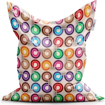 Sedací pytel Sablio Sedací vak Classic Barevné spirály - 150x100 cm