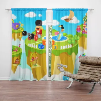 Závěs Sablio Závěs Dětský motiv 2: 2ks 140x250cm