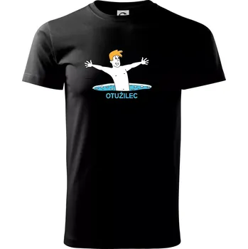 Pánské tričko Otužilec - kreslený - Triko extra velké (5-8XL) - 8XL ( Černá )