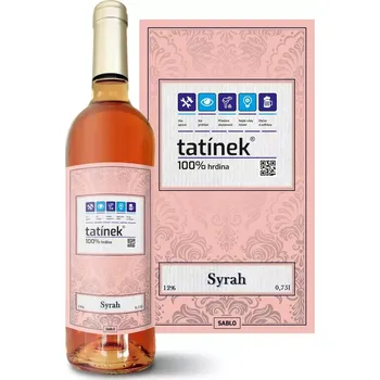 Víno Sablio Růžové víno Tatínek: 0,75 l