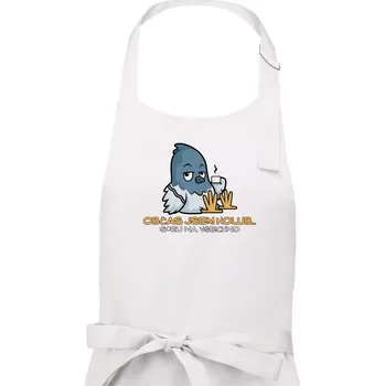 Kuchyňská zástěra Občas jsem holub - Pánská zástěra na vaření - Univerzální velikost ( Bílá )