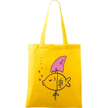 Drsná ryba - Taška bavlněná - 42 x 38 cm ( Žlutá )