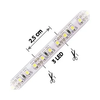 LED páska LED pásek 120LED/m, 2835, IP20, bílá, 12V, 5m (FKLP-12/2835/120-IP20-CW)