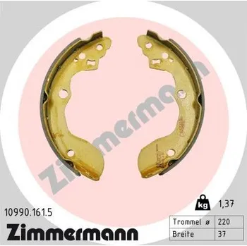Brzdová čelist Sada brzdových čelistí ZIMMERMANN 10990.161.5