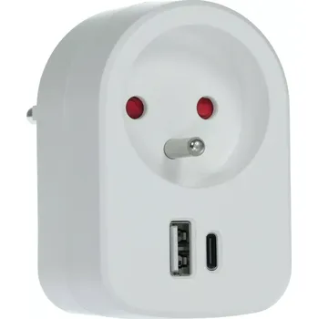 RPC 70 WH Zás. s 2xUSB, 5V/2100mA RETLUX (RPC 70 WH Zás. )