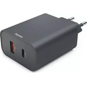 Hama rychlá USB nabíječka USB-C + USB-A, PD/QC, 45 W, Ecosential (Hama rychlá USB nabíječka USB-C + USB-A, PD/QC,)