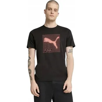 Pánské tričko PUMA PÁNSKÉ TRIČKO TRIČKO PUMATECH GRAPHICS TEE ČERNÉ vel. XL