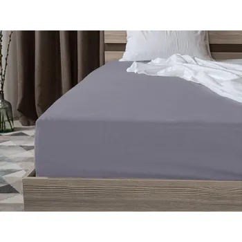 Prostěradlo Jersey prostěradlo modrošedé 160 x 200 cm