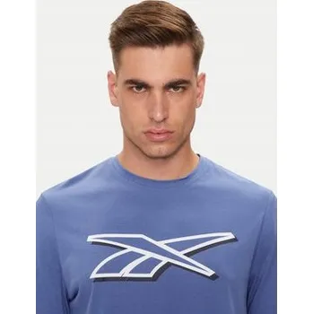 Pánské oblečení Reebok Pánské tričko fialové 100202408