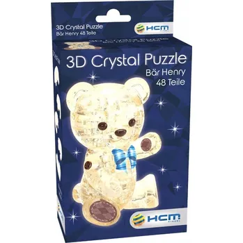Puzzle HCM Kinzel Puzzle 48 dílků Puzzle Puzzle Hnědý plyšový medvídek Henry, 48 dílků