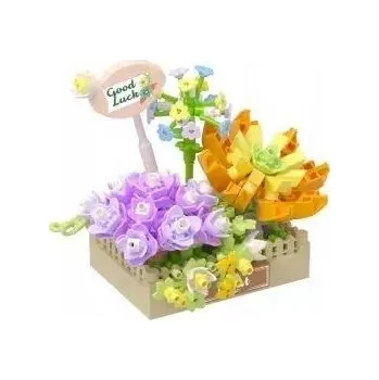 ostatní stavebnice KOCO Stavební kostky Stavebnice Fialový květináč 295 dílů 02087 69736760