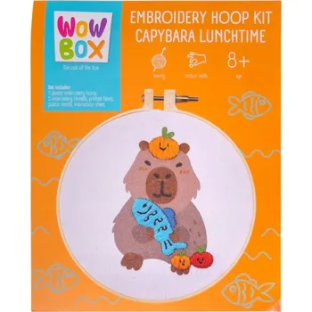 kreativní sada SADA NA VYŠÍVÁNÍ KAPYBARA OBĚD WOW0271