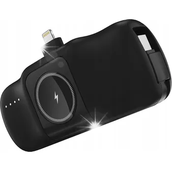 Powerbanka Powerbank Wozinsky 5000mAh Lightning s USB-C kabelem a indukční nabíječkou