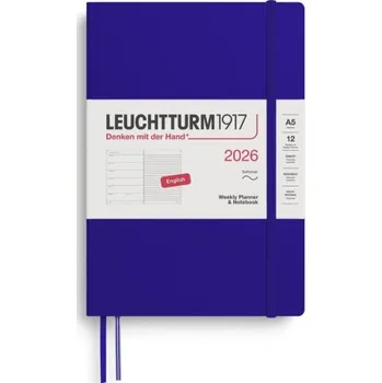 Diář Weekly Planner & Notebook 2026 Medium (A5) Ink