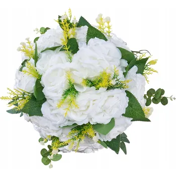 umělá květina Umělé Květy 10 Ks K okamžitému použití Umělá květinová koule bílá