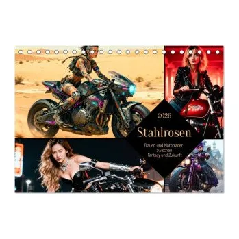 Diář Stahlrosen (Tischkalender 2026 DIN A5 quer), CALVENDO Monatskalender (DE)