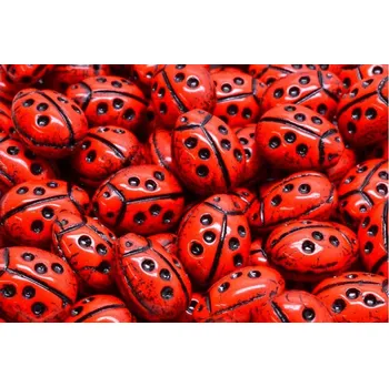 Korálek Korálky Beruška č.5950 (14x11mm)