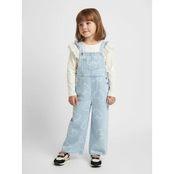 Dívčí džíny Sinsay - Džíny lacláče - modrá - 518DU-05J - 518DU-05J-122