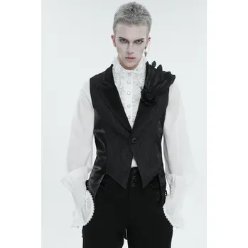 Pánská vesta vesta pánská DEVIL FASHION - Black Gothic