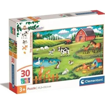 Puzzle Clementoni 30 dílků SuperColor The Animal Farm 20286