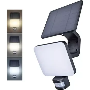 Venkovní osvětlení Solight LED solární osvětlení se senzorem, 11W, 1200lm, 3 CCT, Li-Ion, černá (LED solární osvětlení se senzorem, 11W, 1200lm, 3 CCT, Li-Ion,)