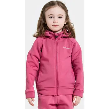 Chlapecká mikina Mikina Didriksons SILJAN KIDS FZ růžová barva, s kapucí, hladká, 505900 505900.9BYA 30X, vel. 110