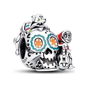 Přívěsek Přívěsek PANDORA Disney Pixar Coco Miguel a Dante Skull svítící ve tmě 792817C01