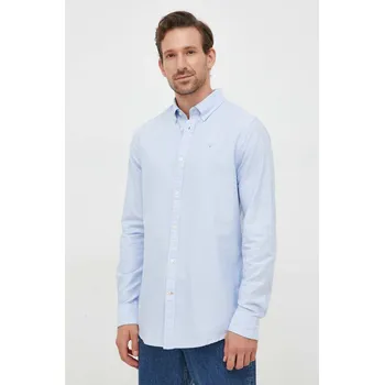 Pánská košile Košile Barbour Oxtown slim, s límečkem button-down MSH5301 modrá 50X, vel. XL