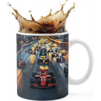 KERAMICKÝ HRNEK 330ML S POTISKEM - FORMULE F1 ZÁVODY SPORT