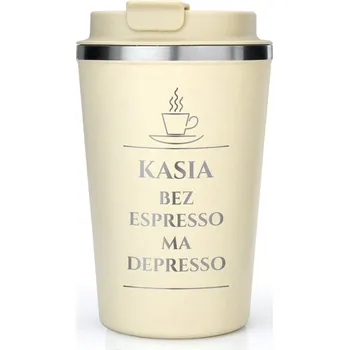 Termoska Termohrnek s gravírováním termoska na kávu, Dárek k narozeninám pro ni