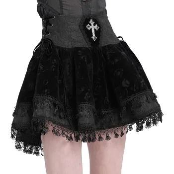 Dámská sukně sukně dámská DEVIL FASHION - Gothic Rose - M