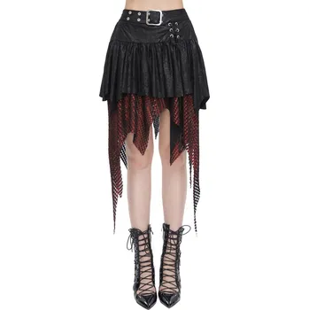 Dámská sukně sukně dámská DEVIL FASHION - Black and Red - L