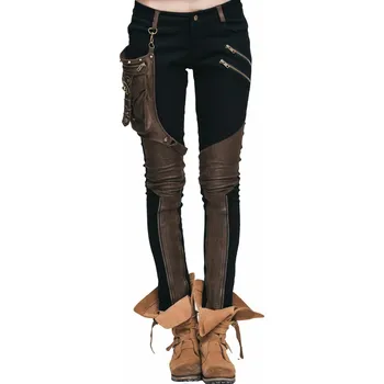 Dámské kalhoty kalhoty dámské DEVIL FASHION - Blade Steampunk Pants with Decorative Thigh Holster - 3XL