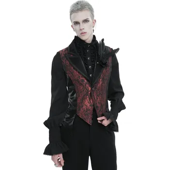 Pánská vesta vesta pánská DEVIL FASHION - Wine Gothic - XXL