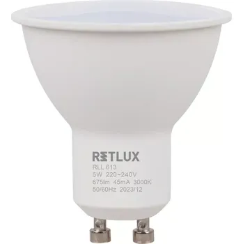 Žárovka RLL 615 GU10 bulb 5W DL D RETLUX LED reflektor (RLL 615 GU10 bulb 5W DL D RETLUX)