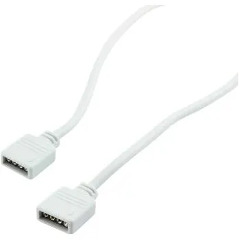 Propojovacíí kabel pro RGB s konektory RM 2,54 - 4p, 2x zásuvka, 500cm, bílá (Propojovacíí kabel pro RGB s konektory 2x zásuvka, 500cm, )