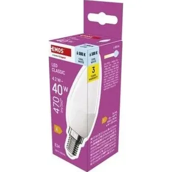 Žárovka LED žárovka Classic svíčka / E14 / 4,2 W (40 W) / 470 lm / studená bílá (LED žárovka Classic svíčka / E14 / 4,2 W (40 W) / 470 lm )